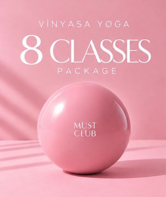 VINYASA YOGA PACK (8) TOTAL $180 (TRAER TOALLA Y MEDIAS)